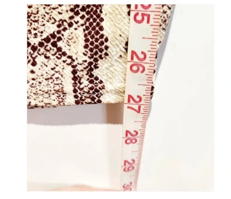Boohoo Snake Print Midi Skirt 12 High Waist Pencil Smart Office Chic – photo 8