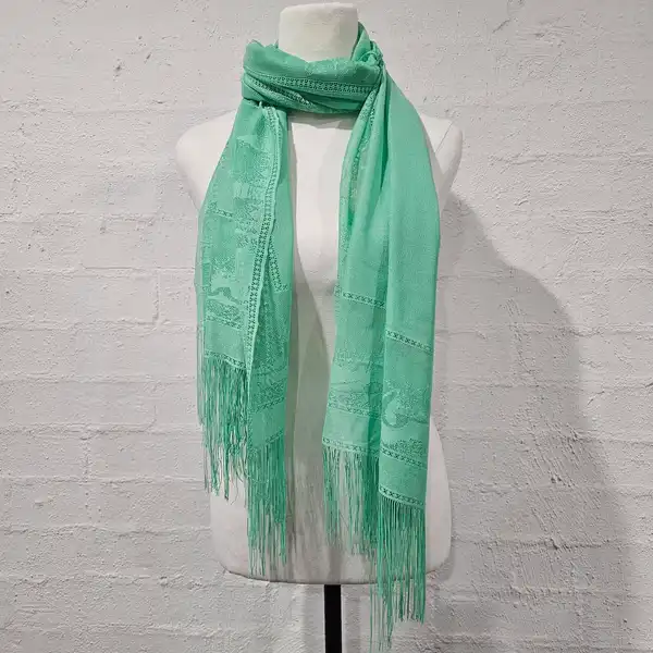 Turkish Ottoman shawl/scarf with fringe