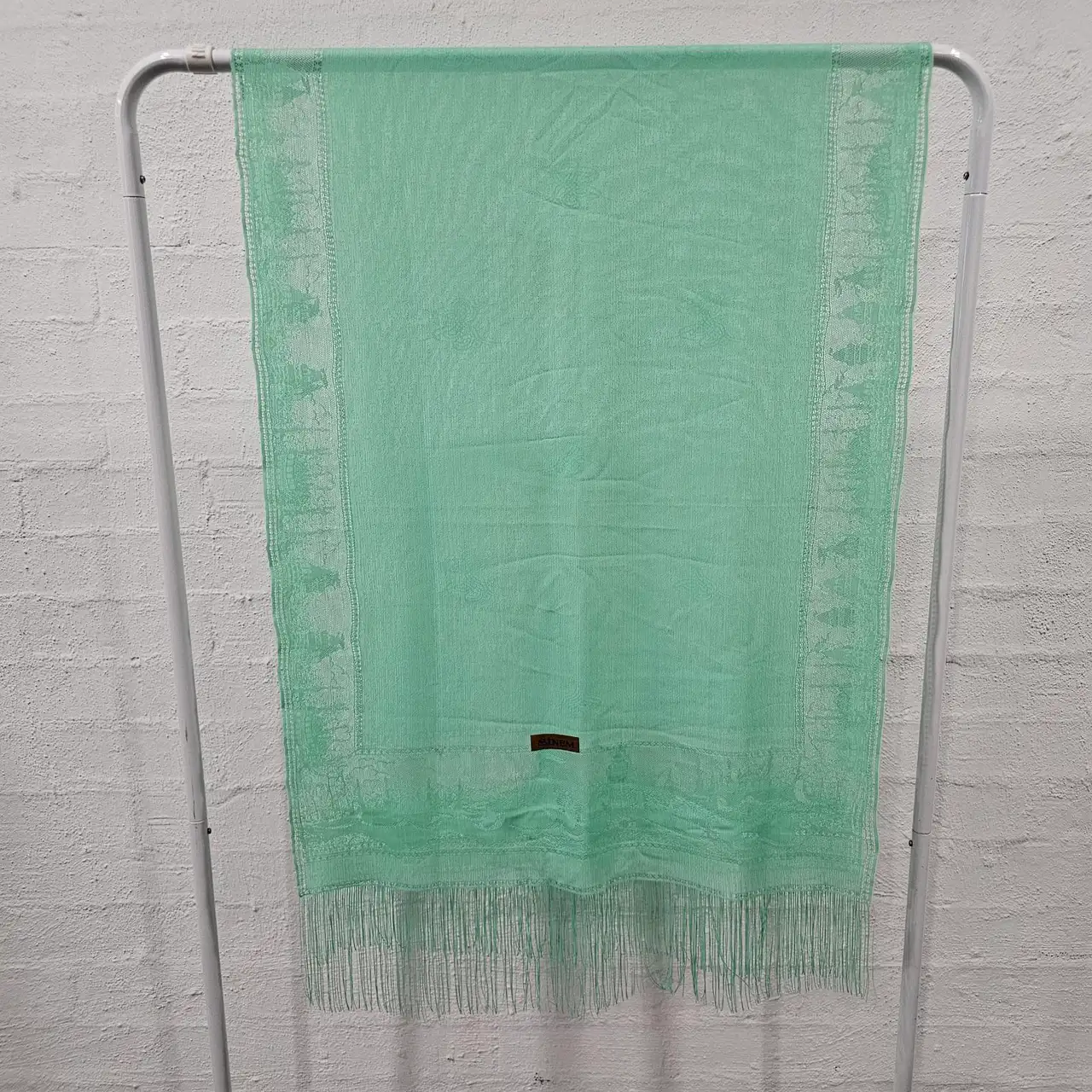 Turkish Ottoman shawl/scarf with fringe – photo 5
