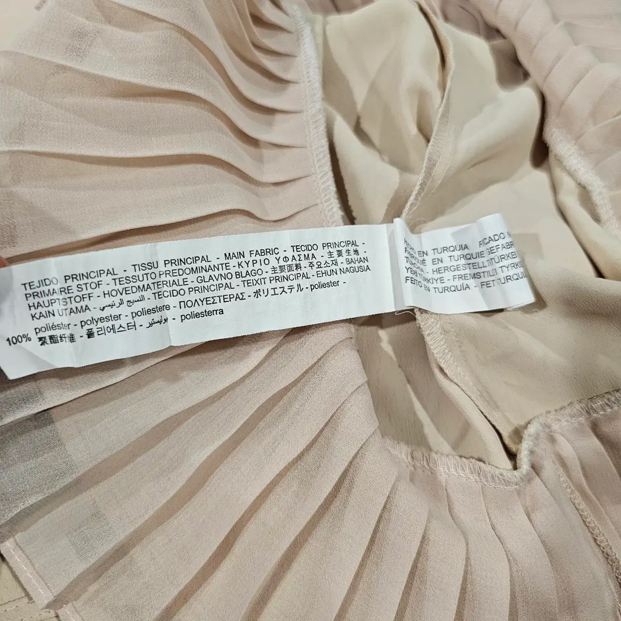 Zara flutter sleeve blouse size S pleated smart corporate – photo 7