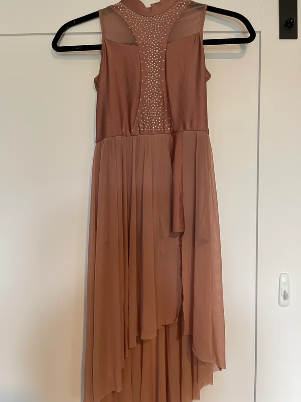 NEW Girls Mocha Lyrical/Contemporary Dance Costume, Size 10, 2 available