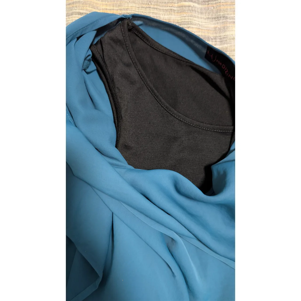 Asymmetric Dizingof blue dress size S/M – photo 5
