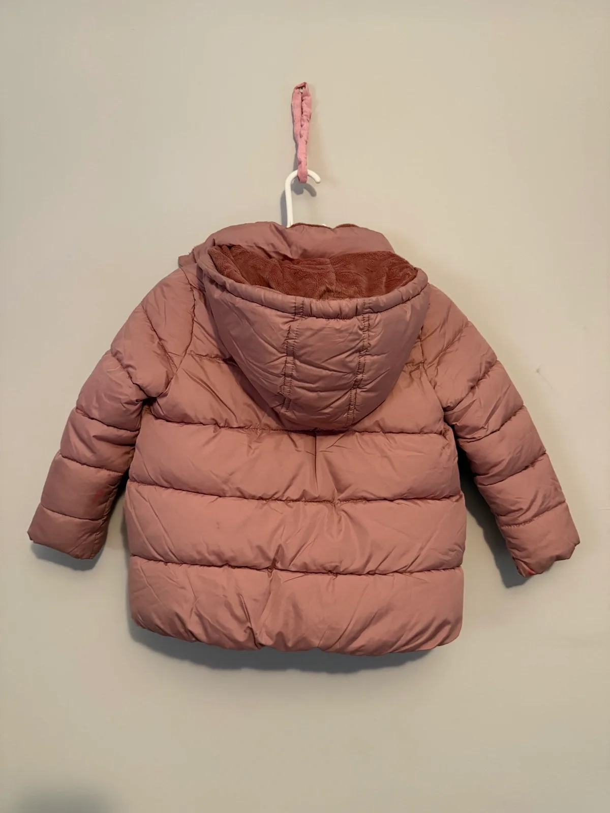 Kids Hooded Puffer Jacket Musk Pink (6yrs/116cm) — photo 2