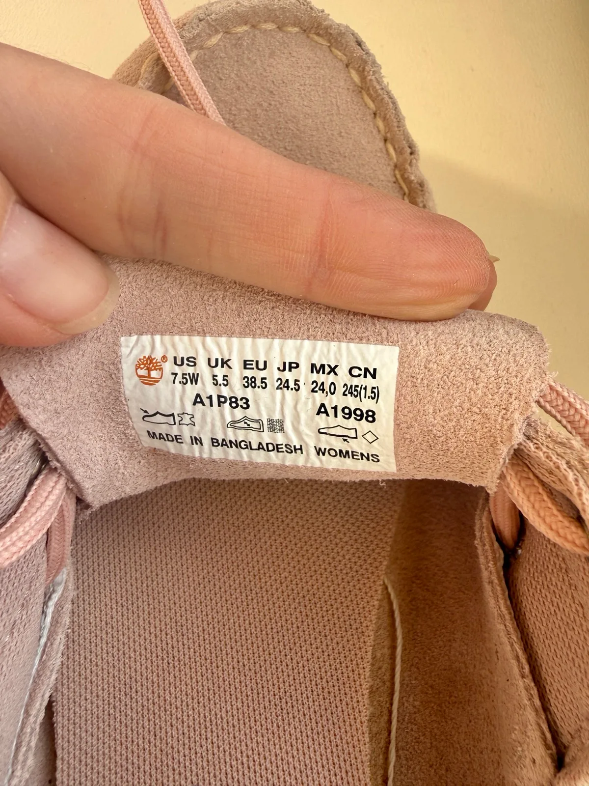 Timberland Dusty Pink- suede boat shoes — photo 6