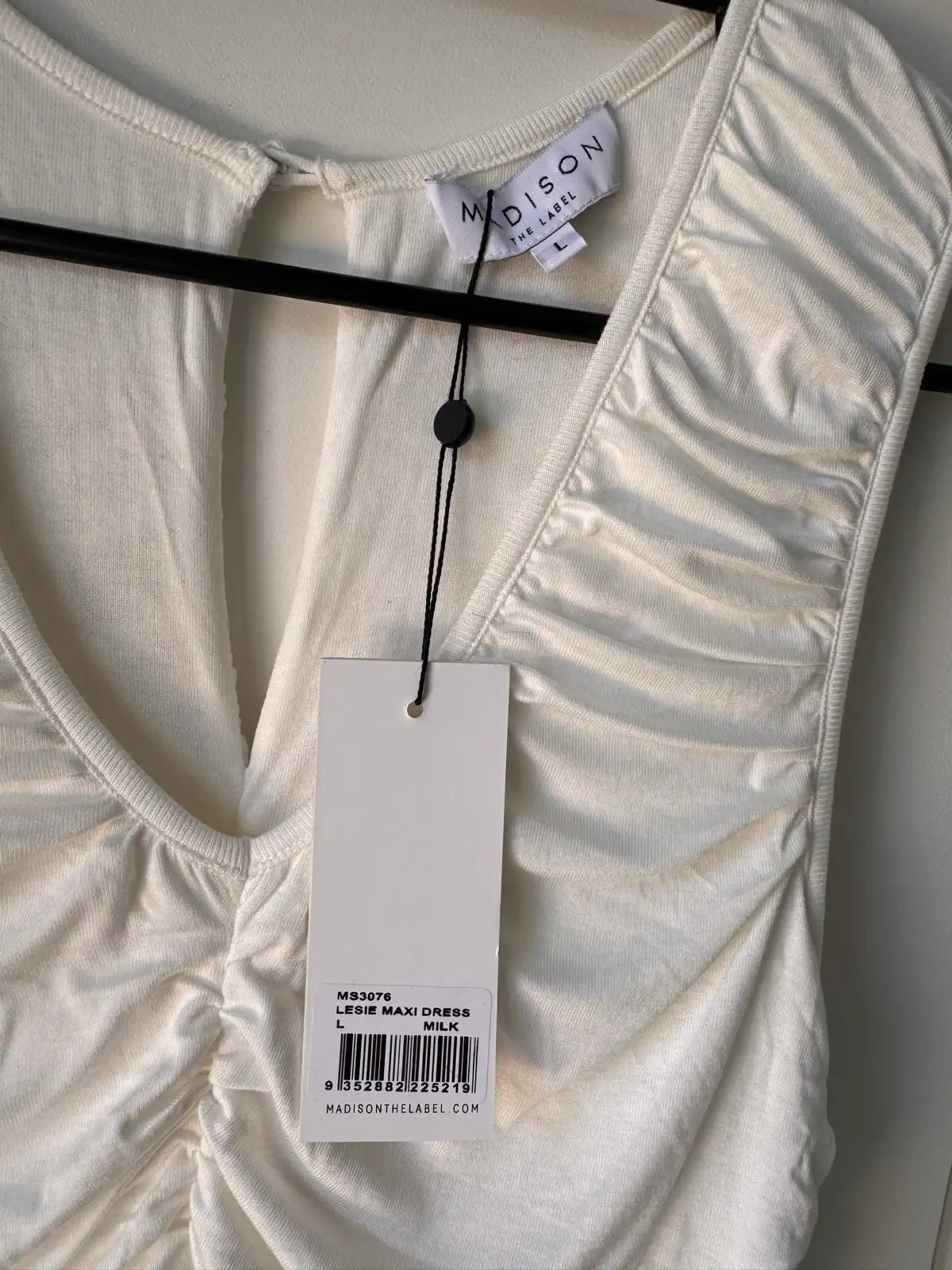 Madison The Label Lesie Maxi Dress Milk Size L BNWT – photo 3