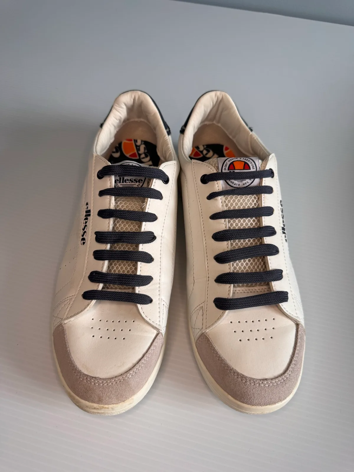 Ellesse Men’s White Navy Sneakers – Size UK 11 / EU 46 – photo 2