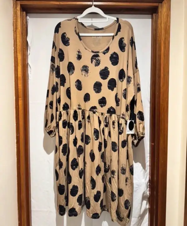 Lou Lou Australia Stevie Dress – Steel Dot - One Size