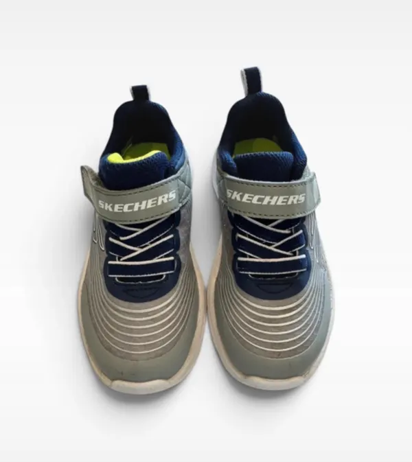 Skechers Microspec Advance Toddler Sneakers Navy/Lime – US 8 / UK 7