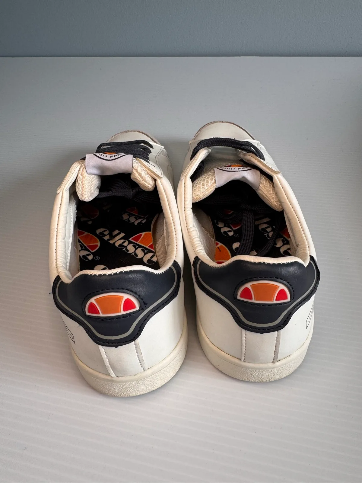 Ellesse Men’s White Navy Sneakers – Size UK 11 / EU 46 – photo 4