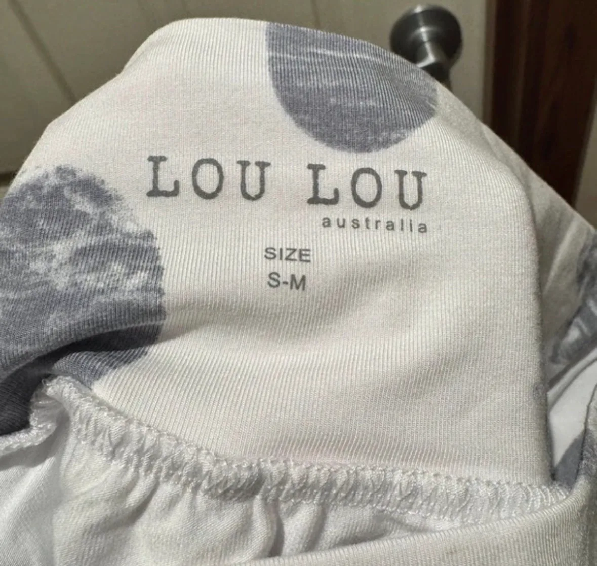 Lou Lou Australia Bamboo Fold Over Maxi Skirt Grey Dot S–M – photo 4