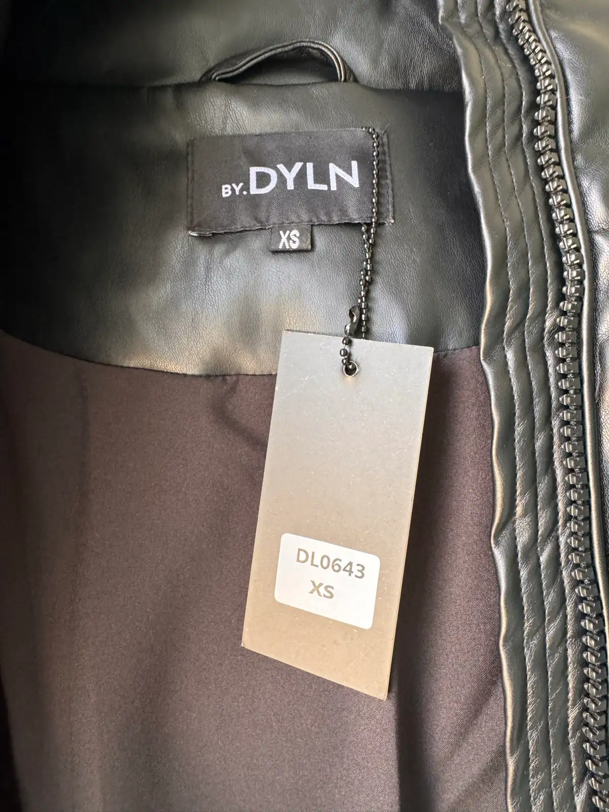 By Dyln Austin Faux Leather Bomber Jacket – XS – photo 5
