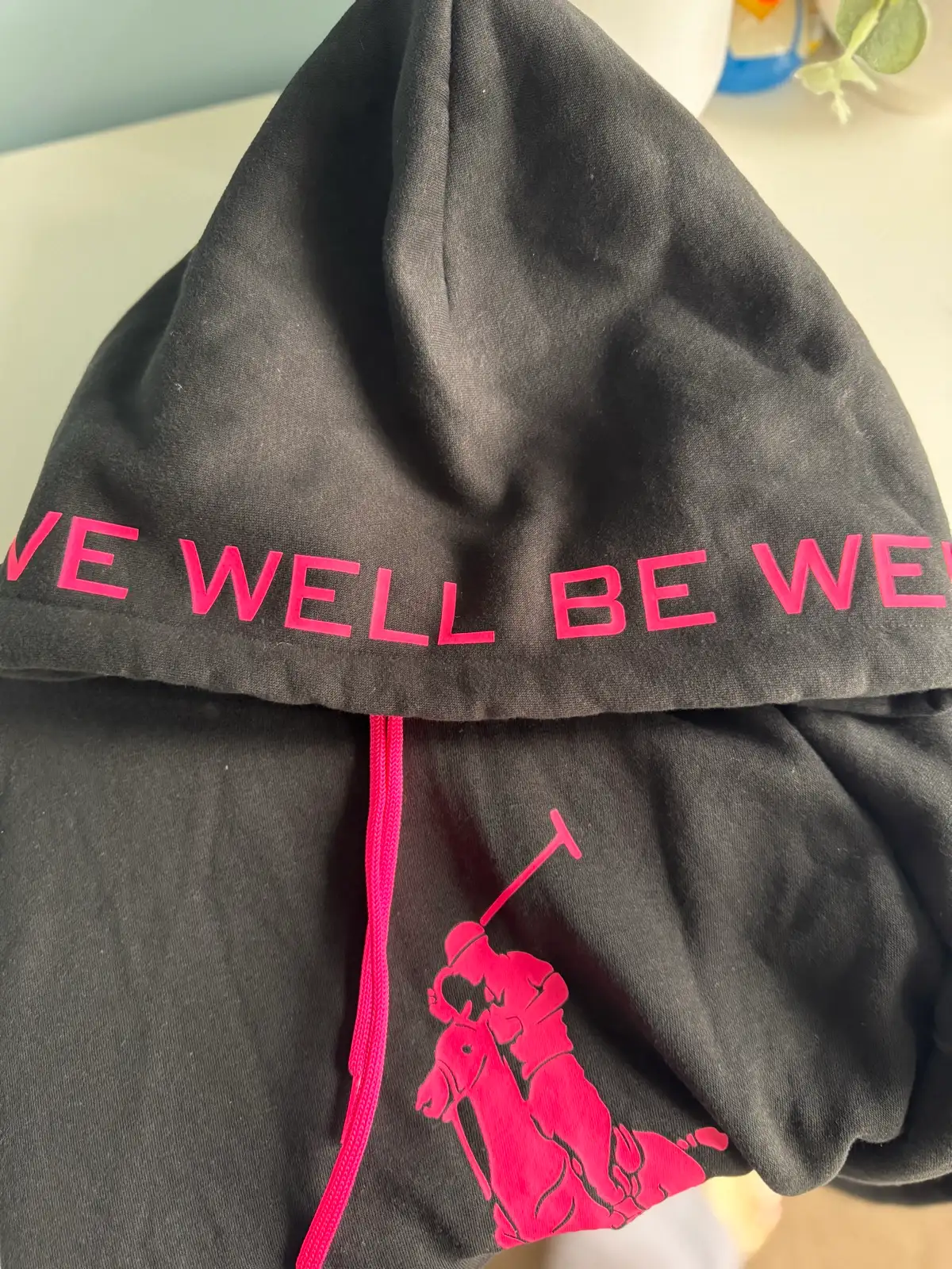 Polo Ralph Lauren Pink Pony Fleece Hoodie Black Pink XXS BNWT RRP $259 – photo 5