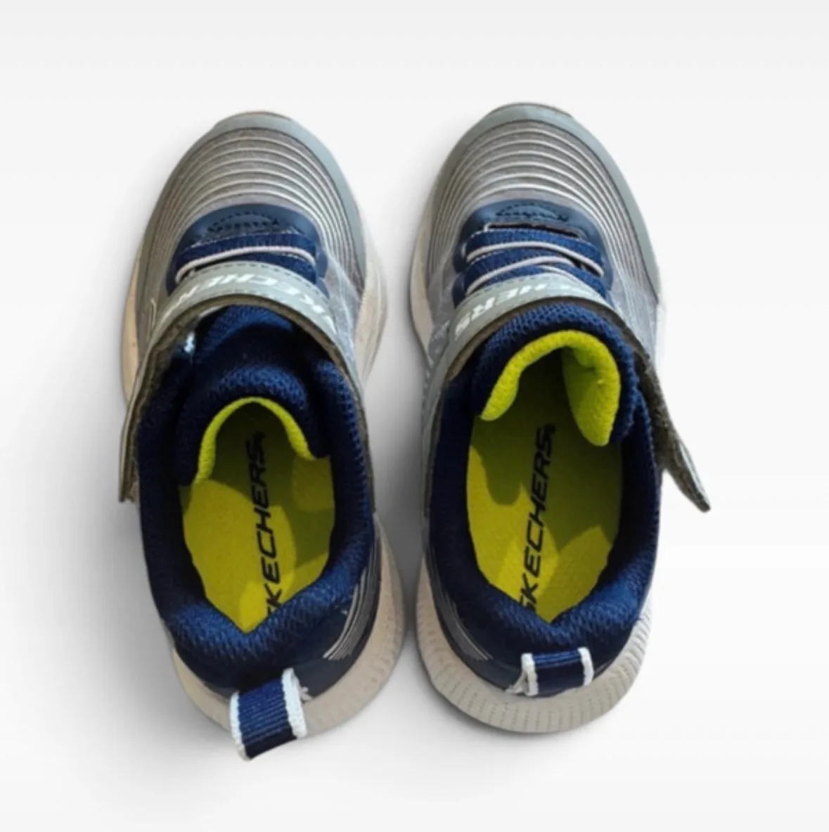 Skechers Microspec Advance Toddler Sneakers Navy/Lime – US 8 / UK 7 – photo 2