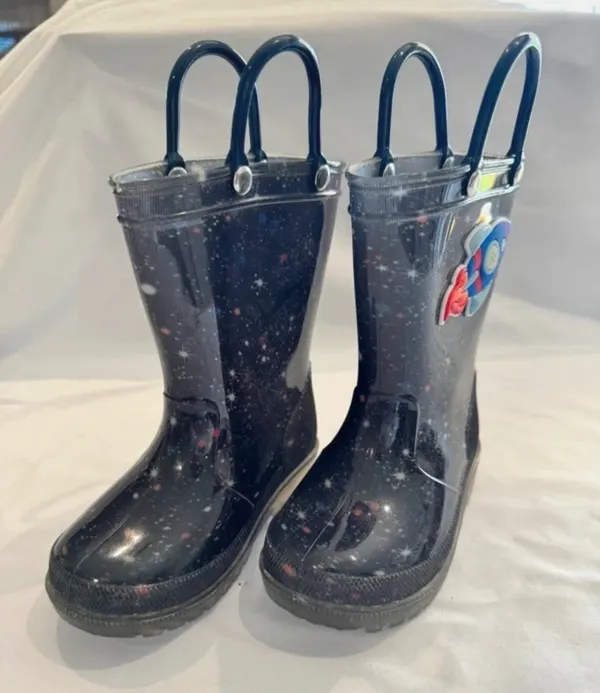 Ciao Charlie Galaxy Rocket Gumboots – Black – EUR 23