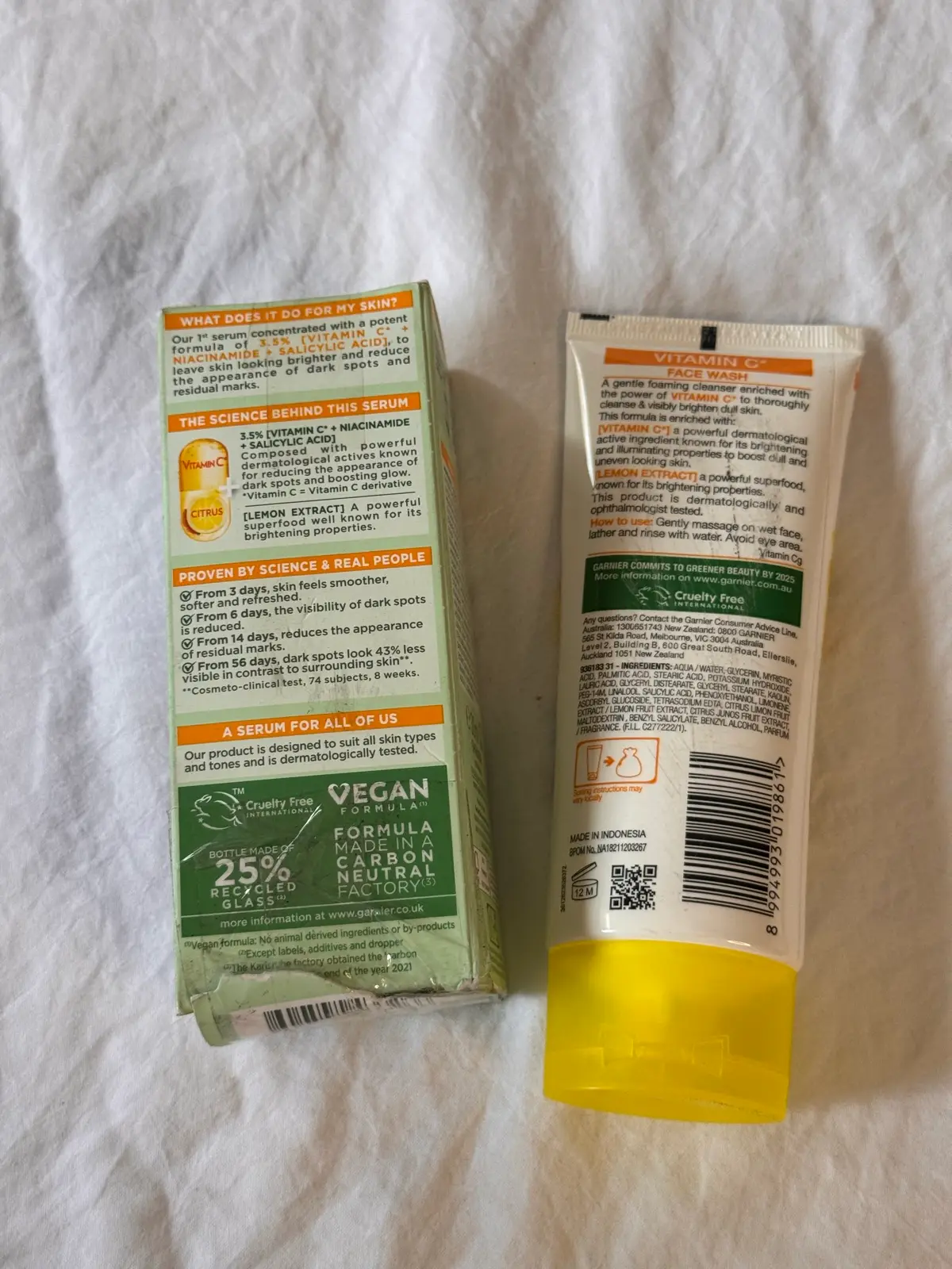 Garnier Vitamin C Brightening Serum 30ml & Face Wash 100ml Bundle BNWT – photo 3