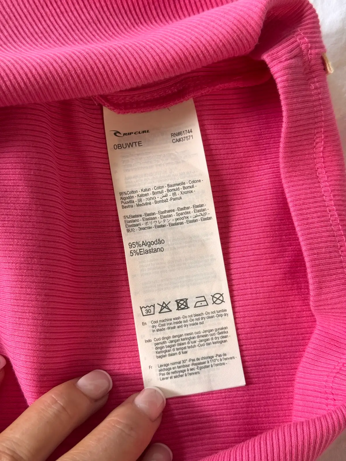 Rip Curl Asymmetric Ribbed One Shoulder Tank Top Hot Pink Size S BNWT – photo 6