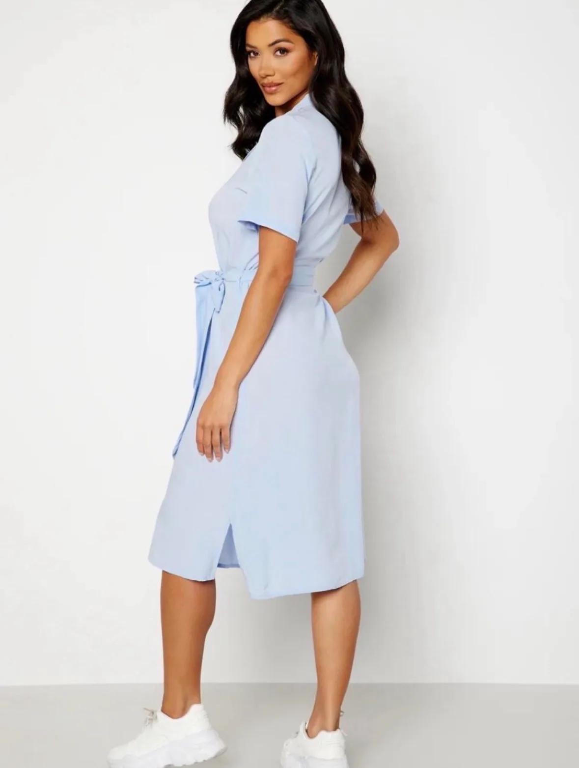 Pieces Olivia SS Dress in Kentucky Blue, size L. – photo 2