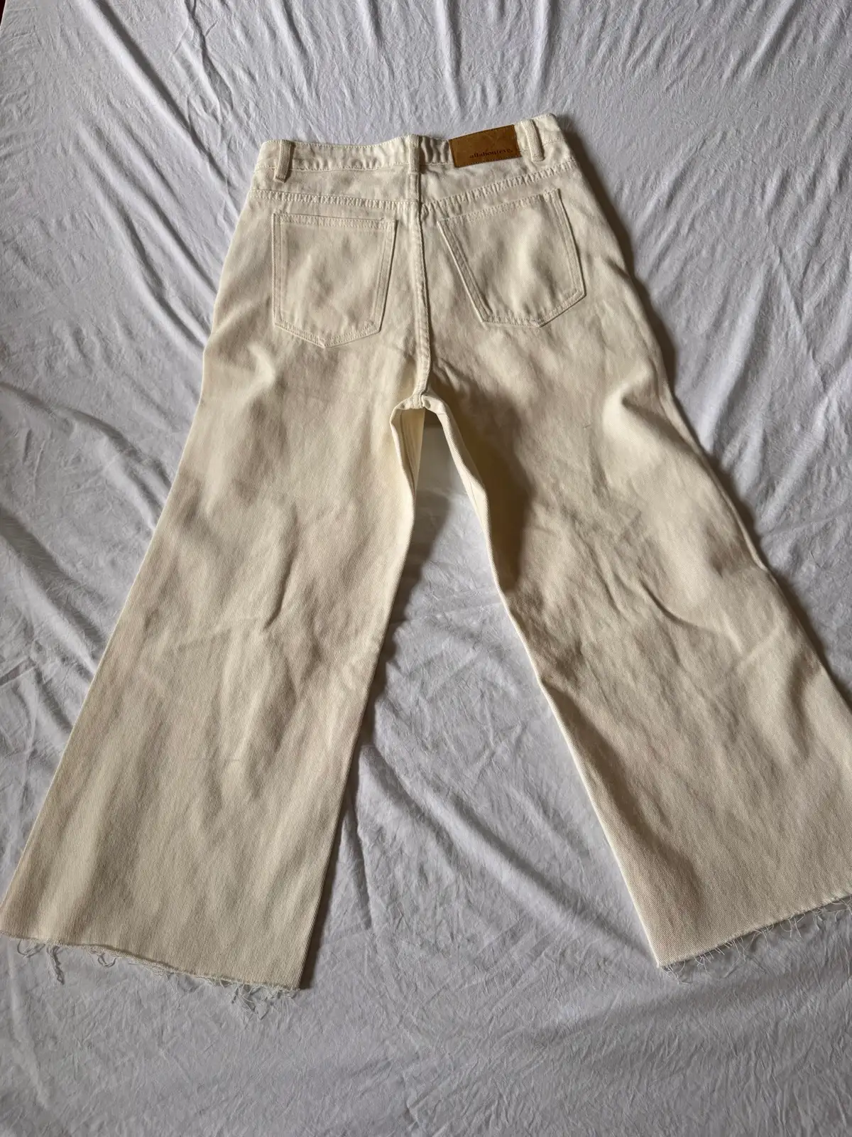 All About Eve Charlie High Rise Wide Leg Jeans Vintage White Size 12 BNWT – photo 4