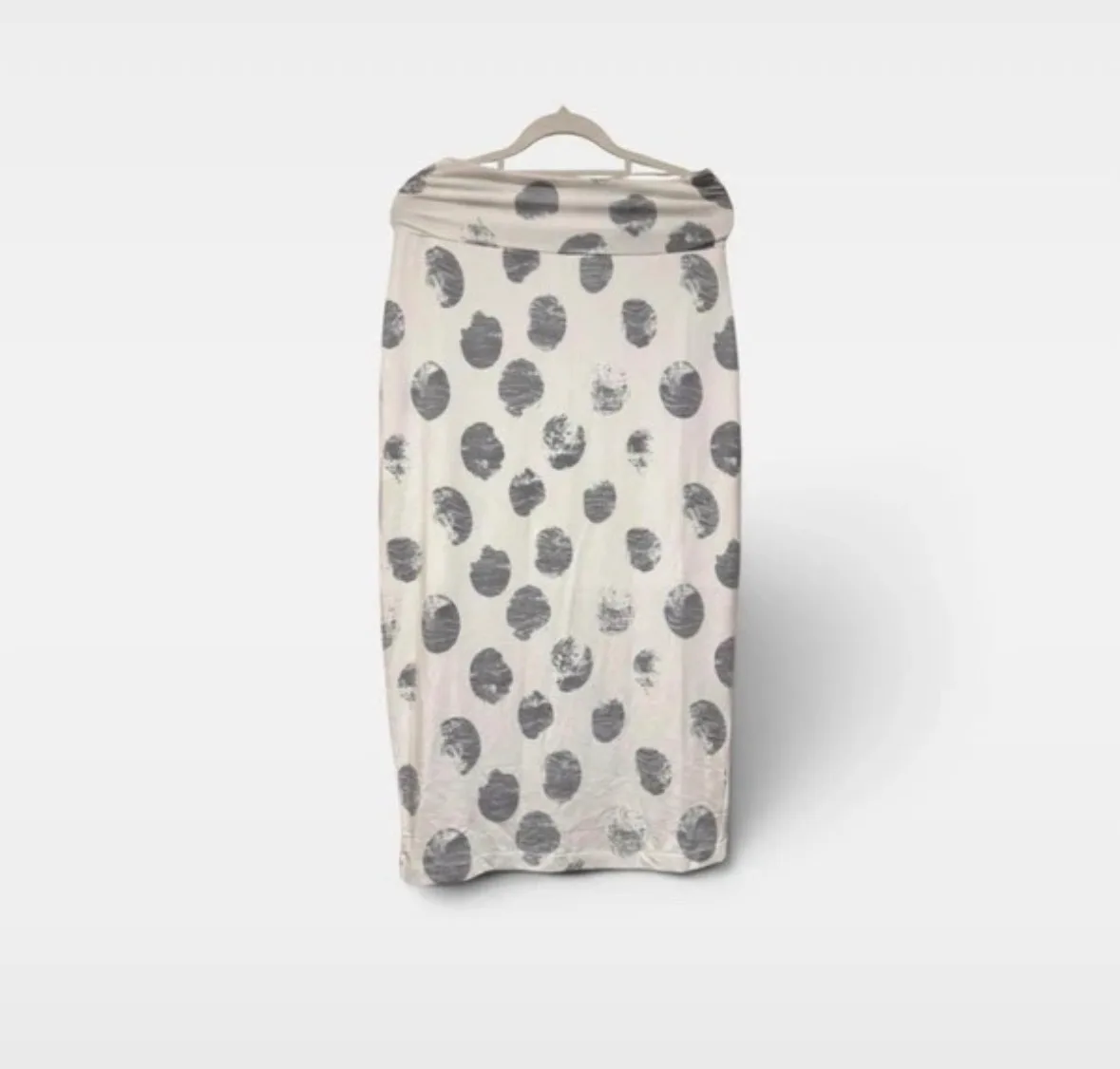 Lou Lou Australia Bamboo Fold Over Maxi Skirt Grey Dot S–M – photo 2