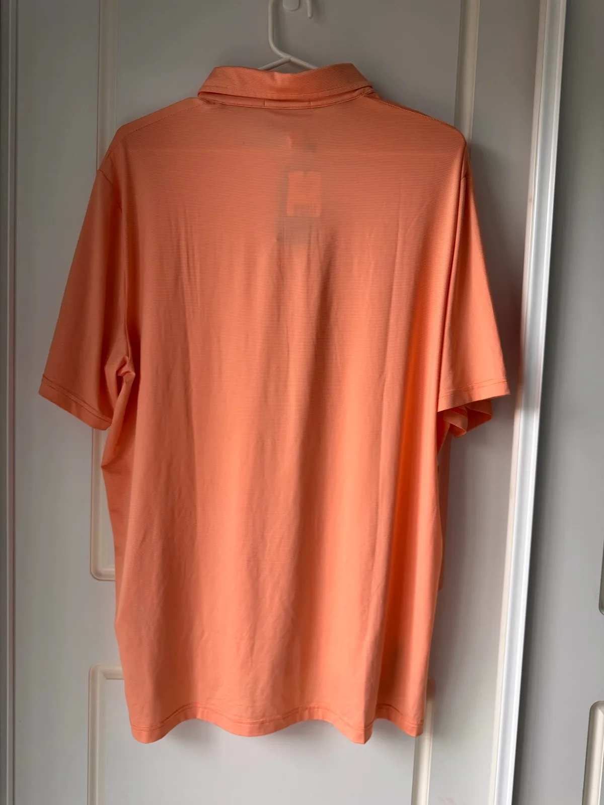 RLX Ralph Lauren Mens XL Orange Striped Golf Polo Shirt Classic Fit BNWT – photo 4