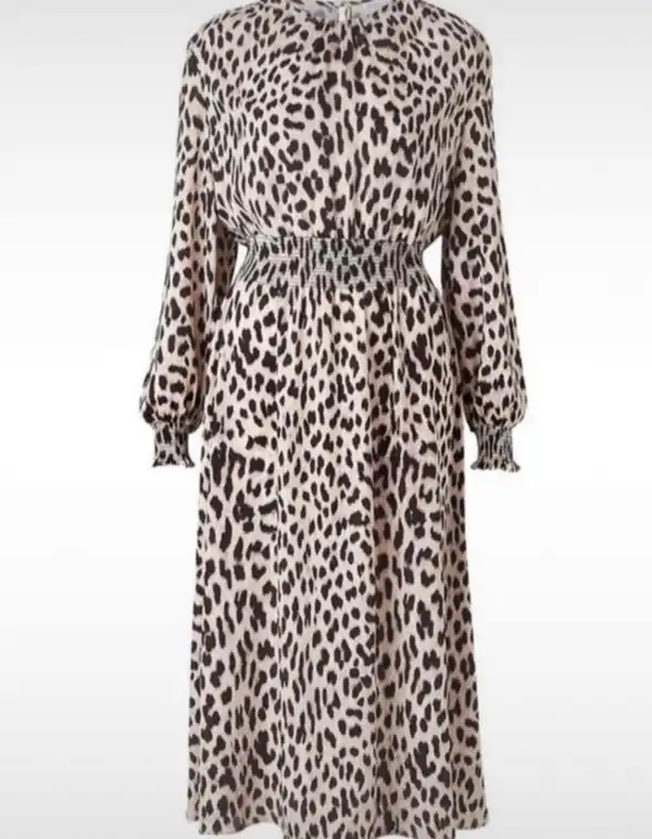 Witchery Ocelot Animal Print Midi Dress – Size 10
