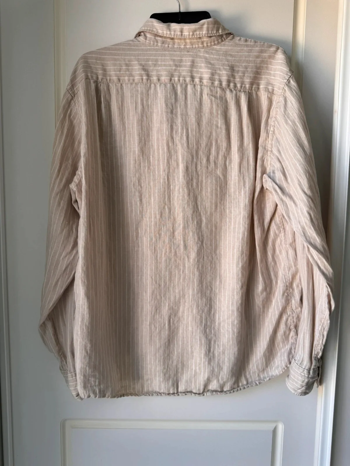 Uniqlo 100% Linen Striped Shirt – Size M – photo 5