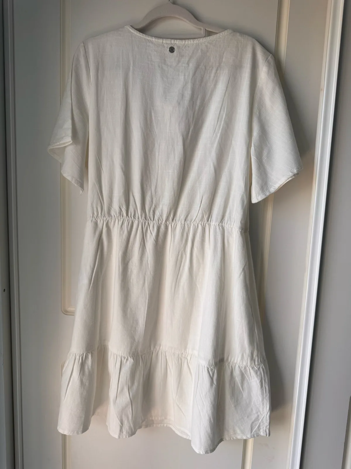 Roxy Sun and Sand white wrap mini dress XL/14 BNWT – photo 6