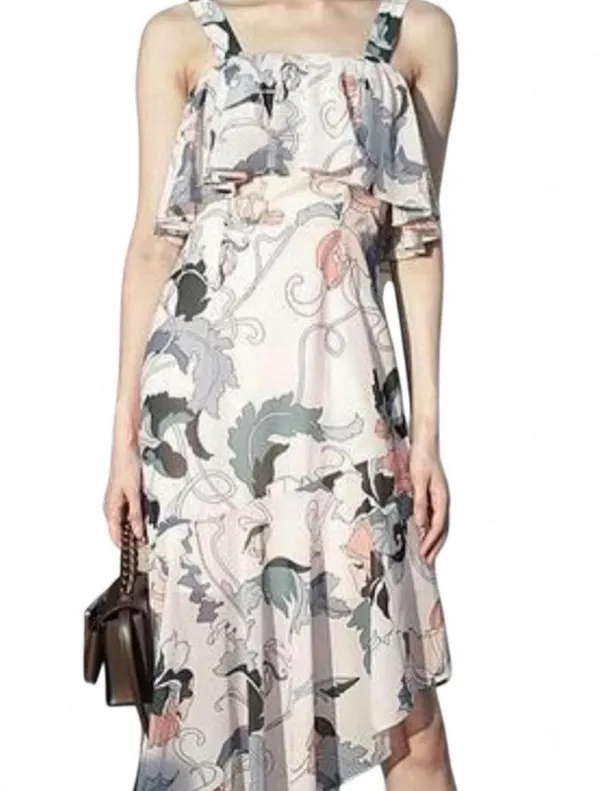Cooper St Floral Cold Shoulder Midi Dress – Size 14