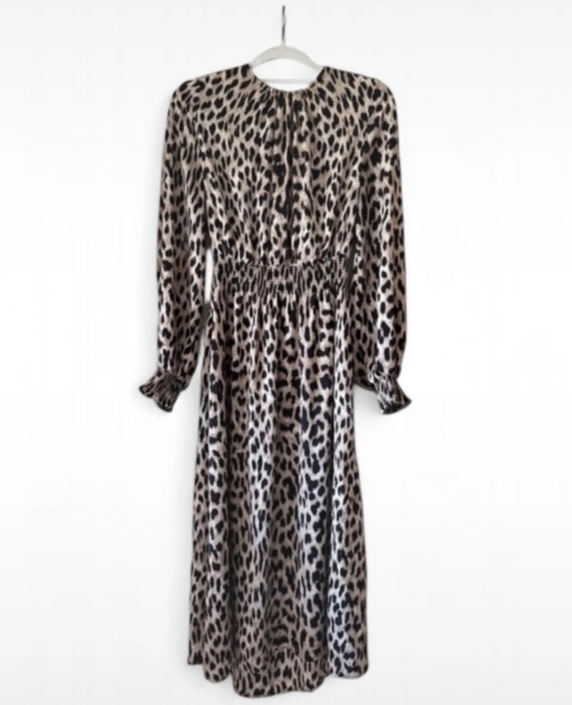 Witchery Ocelot Animal Print Midi Dress – Size 10 – photo 2