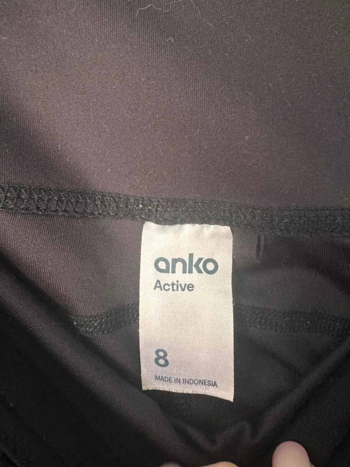 Anko Active Black High Waisted Gym Shorts Size 8 – photo 3