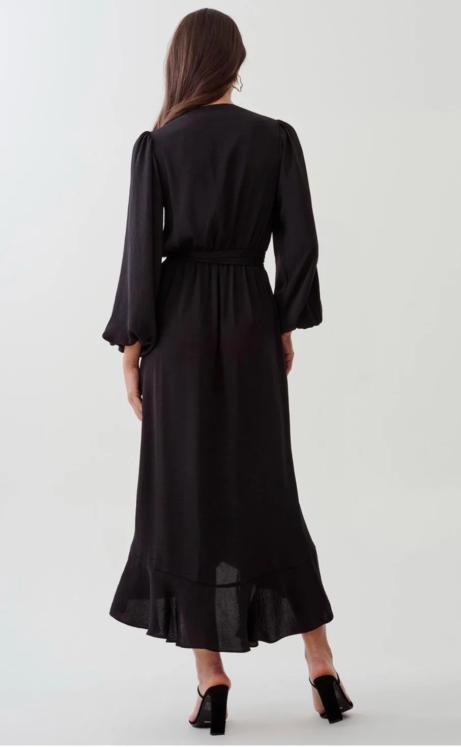 Tussah Darina black wrap midi dress size 8 BNWT – photo 2
