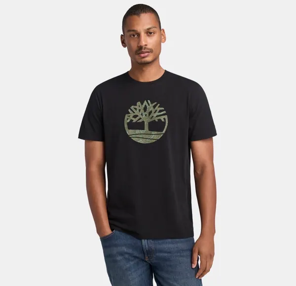 Timberland black camo logo t-shirt XS brand new with tags