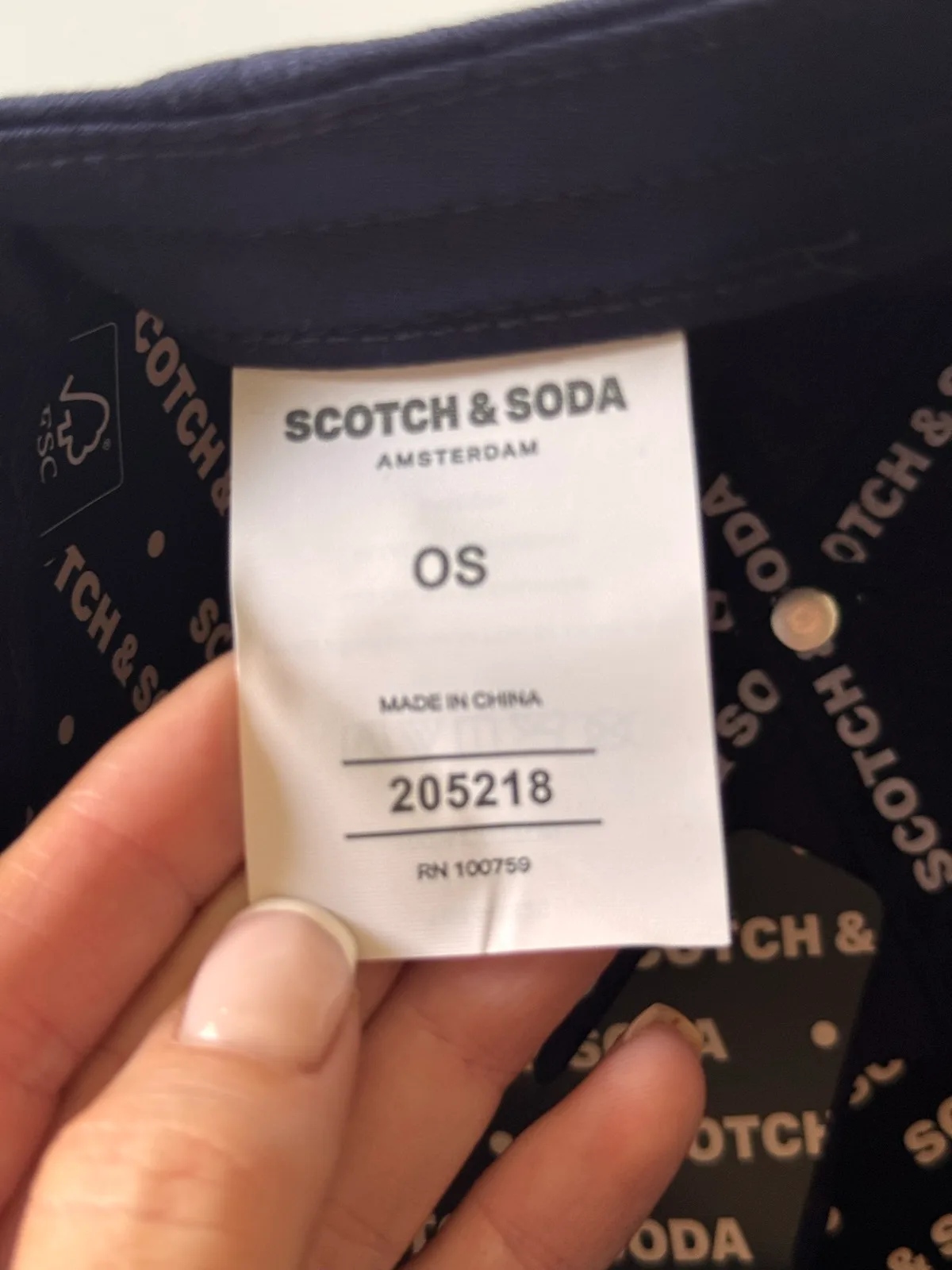 Scotch & Soda Navy NY Embroidered Baseball Cap Adjustable BNWT – photo 4