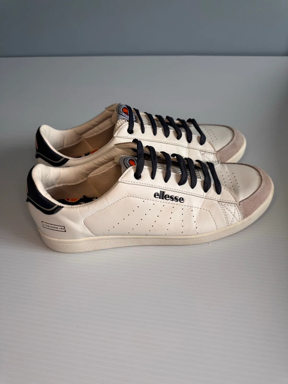 Ellesse Men’s White Navy Sneakers – Size UK 11 / EU 46 – photo 3