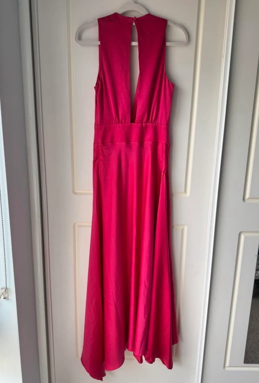 Kookai Palermo plunge maxi dress hot pink size 34 bnwt – photo 4