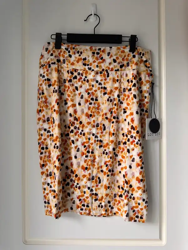 Lou Lou Australia Whitney bamboo midi skirt summer spot size M BNWT