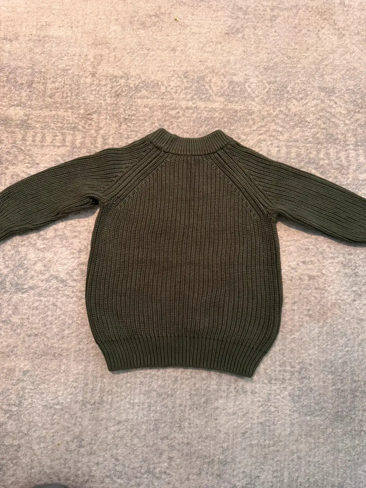 Country Road boys khaki green chunky knit jumper size 2 – photo 4