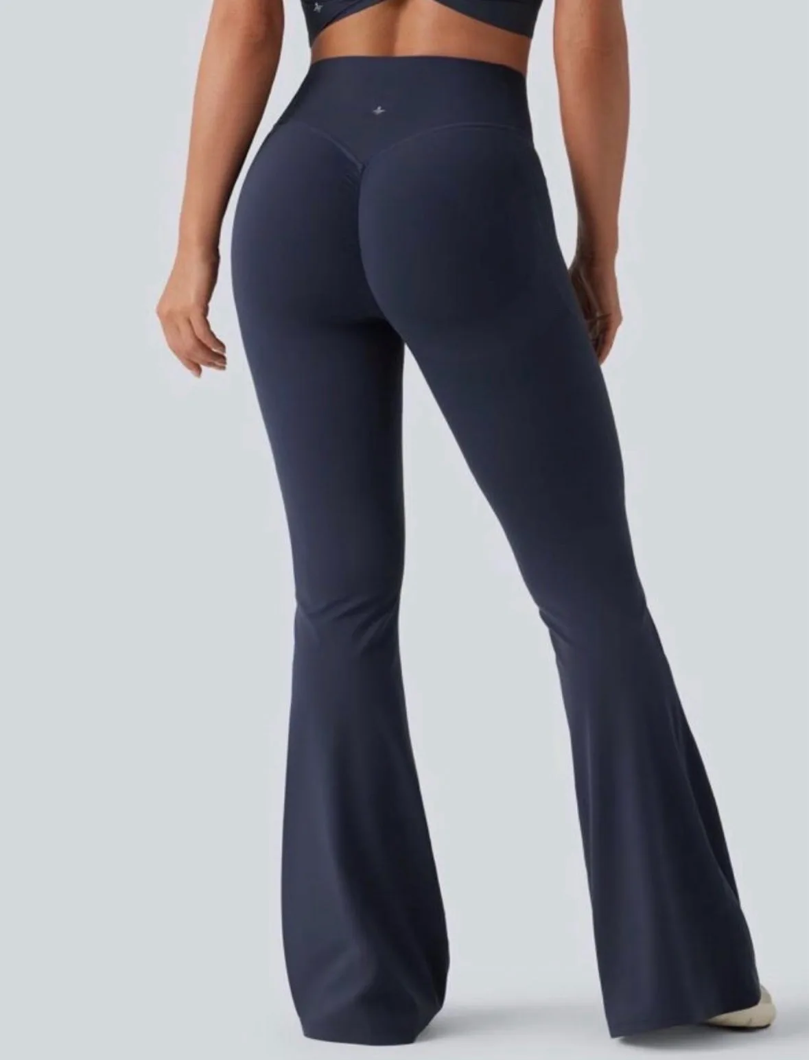 Halara UltraSculpt High Waisted Scrunch Butt Flare Leggings Mood Indigo M BNWOT – photo 2
