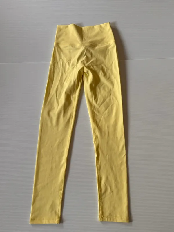 Elite Eleven Yellow High Waisted Scrunch Bum Gym Leggings Size M BNWOT