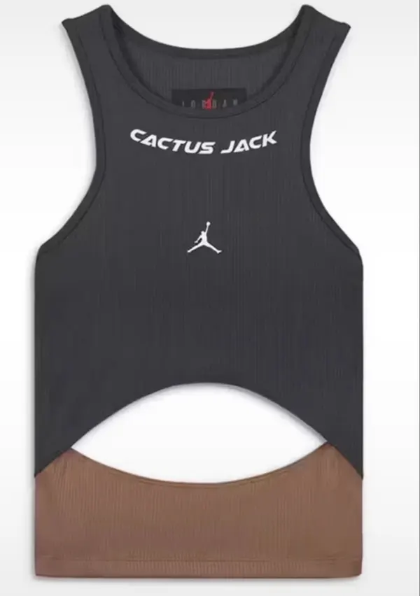 Jordan x Travis Scott Cactus Jack Cut Out Tank Top Size M NWT
