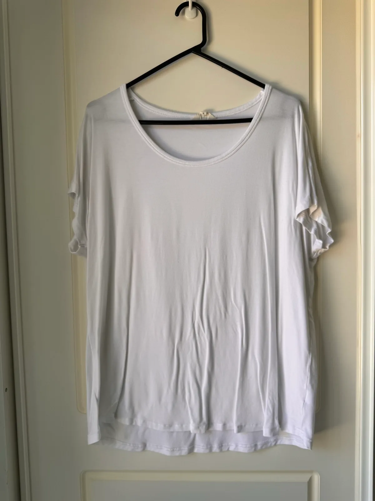 Bamboo Body Eadie Top White XL Relaxed Oversized Bamboo Tee – photo 2