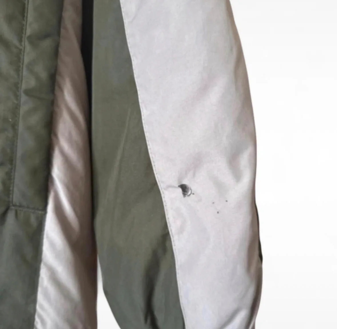 Vintage Y2K Nike Padded Colour Block Jacket – Khaki/Grey – L – photo 4