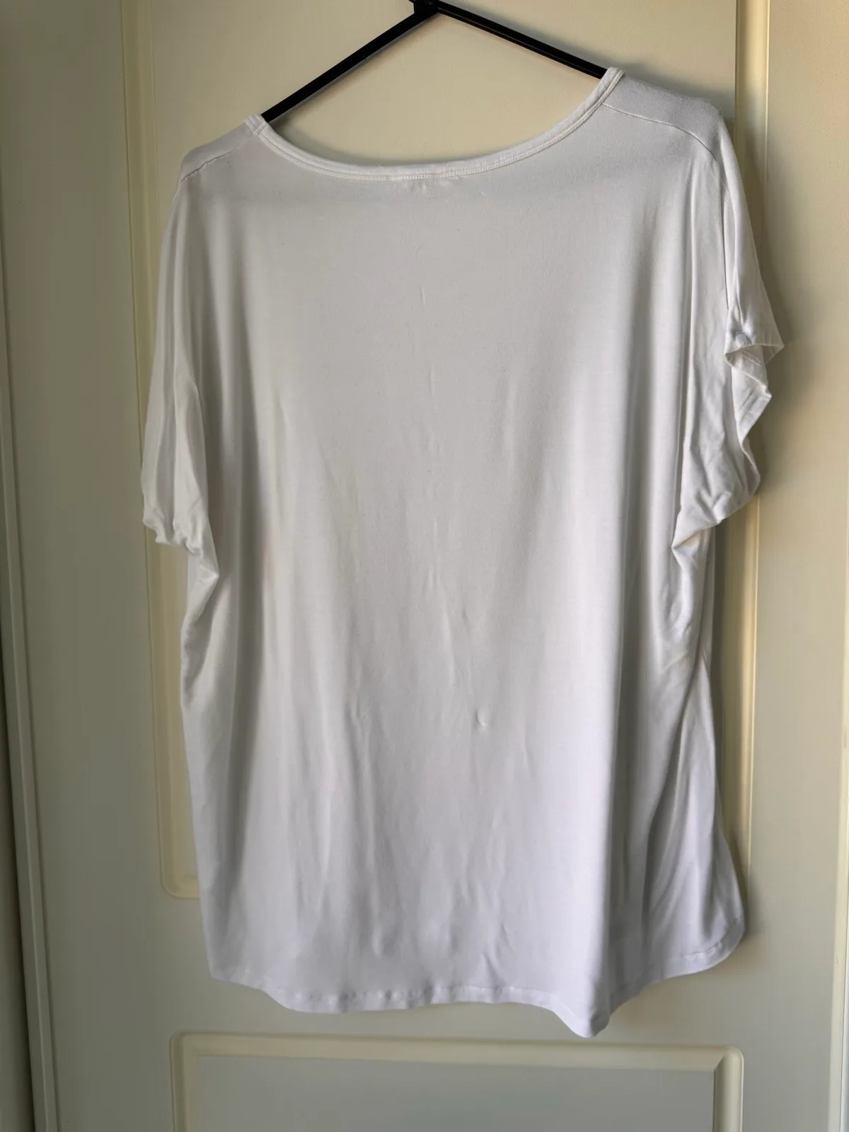 Bamboo Body Eadie Top White XL Relaxed Oversized Bamboo Tee – photo 4