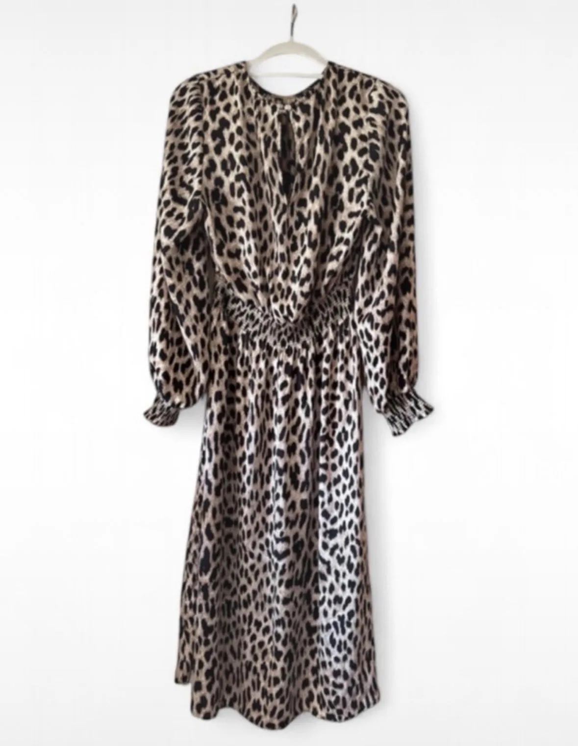 Witchery Ocelot Animal Print Midi Dress – Size 10 – photo 3