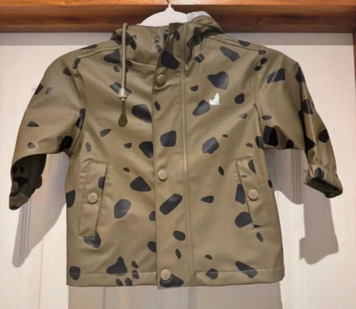 Crywolf Kids Rain Jacket Khaki Spot – Size 1YR – BNWT – photo 3
