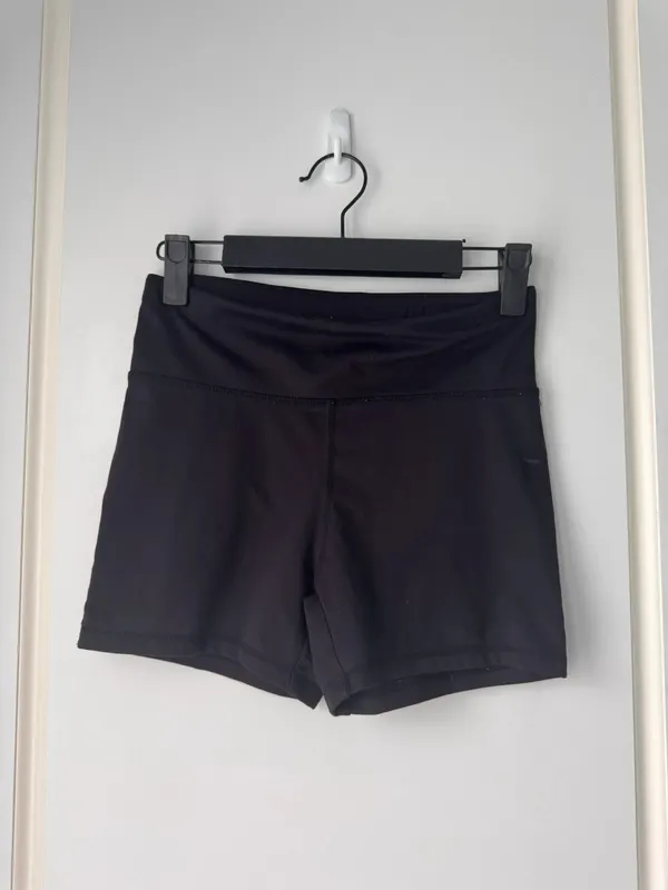 Anko Active Black High Waisted Gym Shorts Size 8