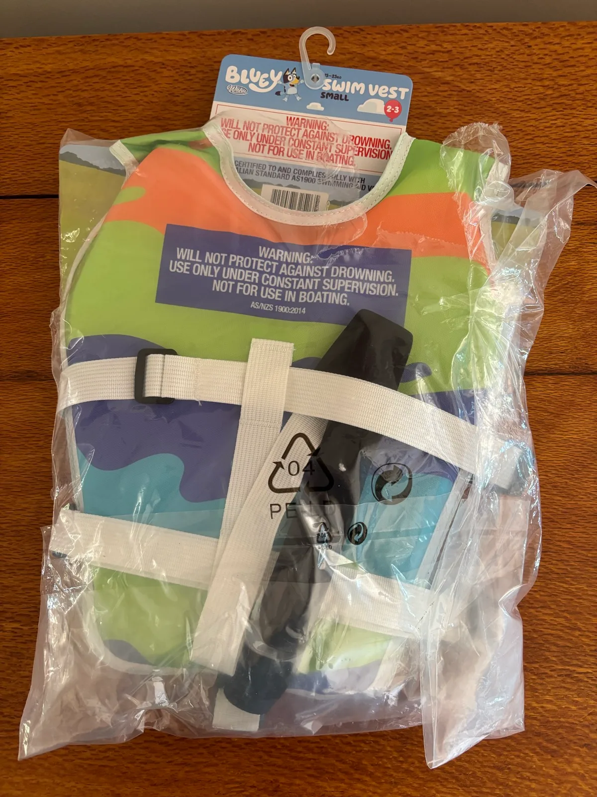 Wahu x Bluey Swim Vest Small 2–3 Years Brand New — photo 2