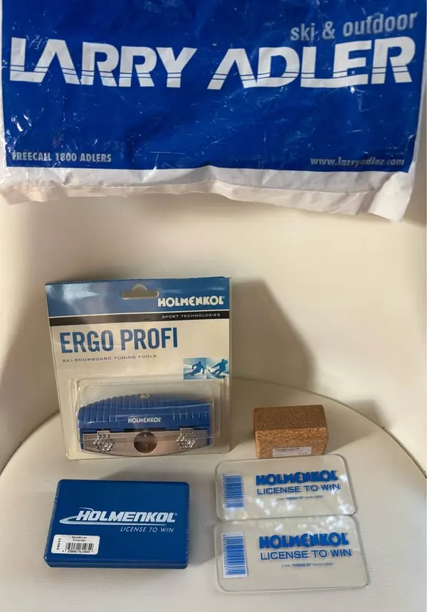 Bulk lot of new unused Holmenkol ski or snowboard tuning kit