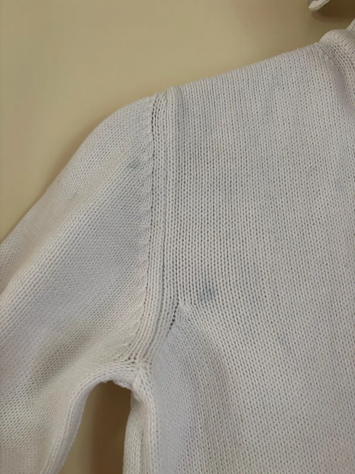 Burberry of London White Cotton Jumper – Size Small has marks – photo 2