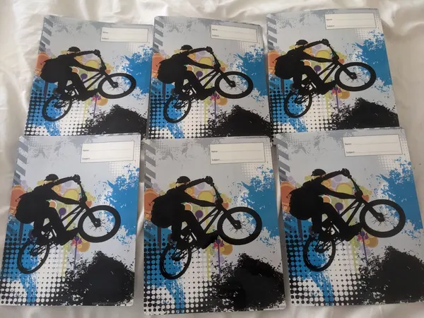 6 x brand New Got It Covered reusable Exercise school book covers